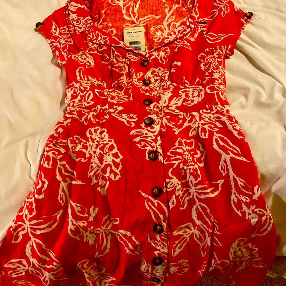 Free People retro flirty dress